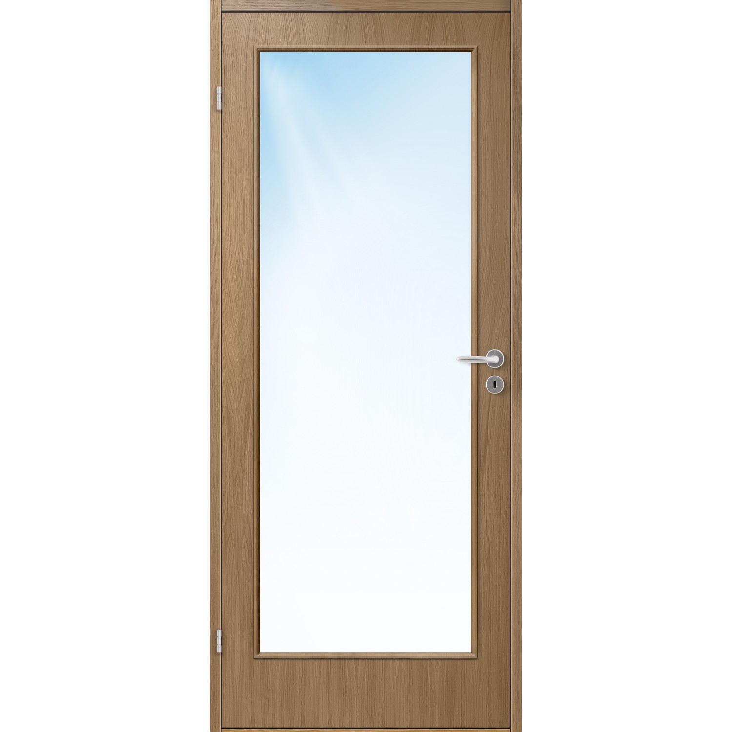 Innerdør Bygg1 Sans FW Finer Eik Klart Glass