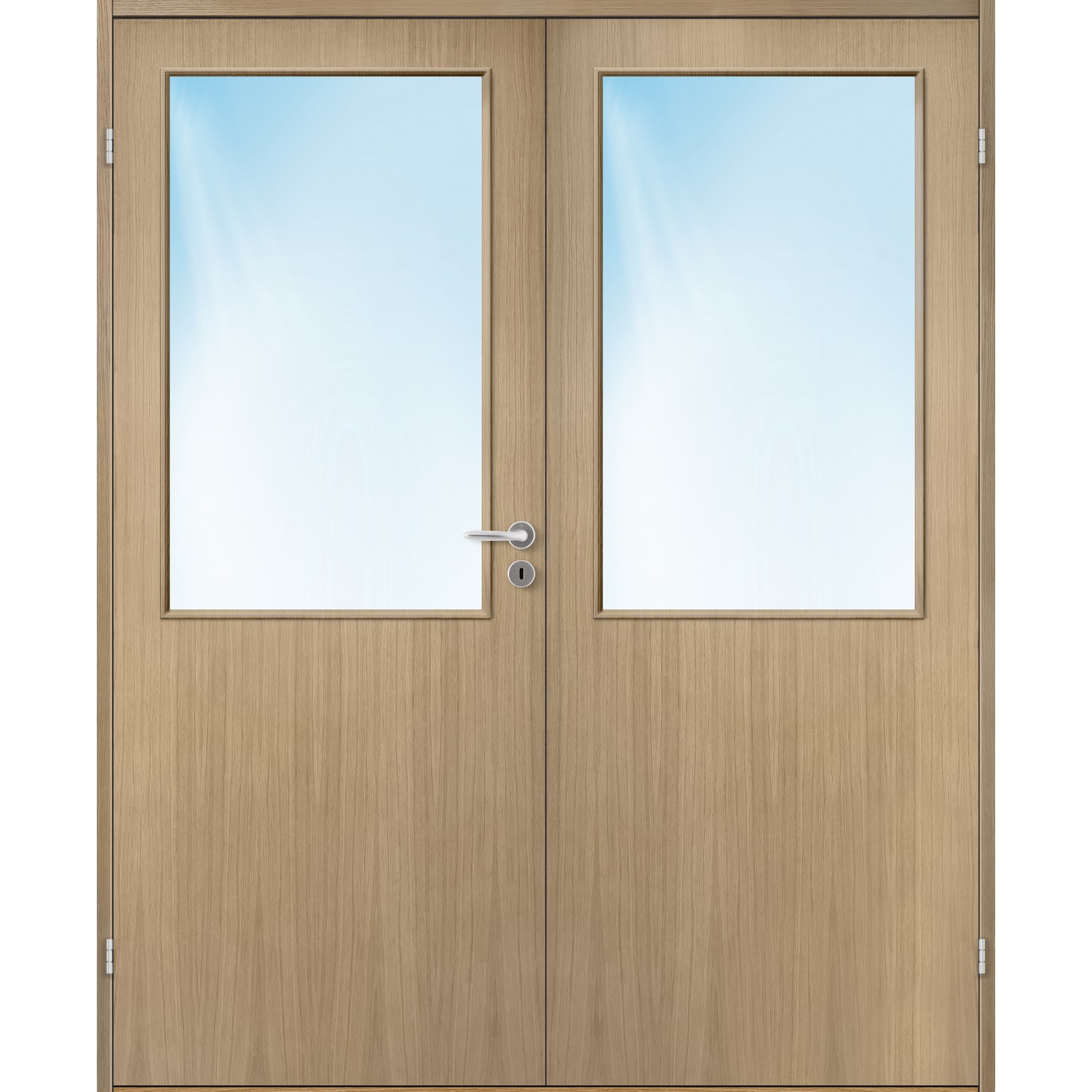 Tofløyet Bygg1 Sans HW Finer Eik Klart Glass Hvitlasert