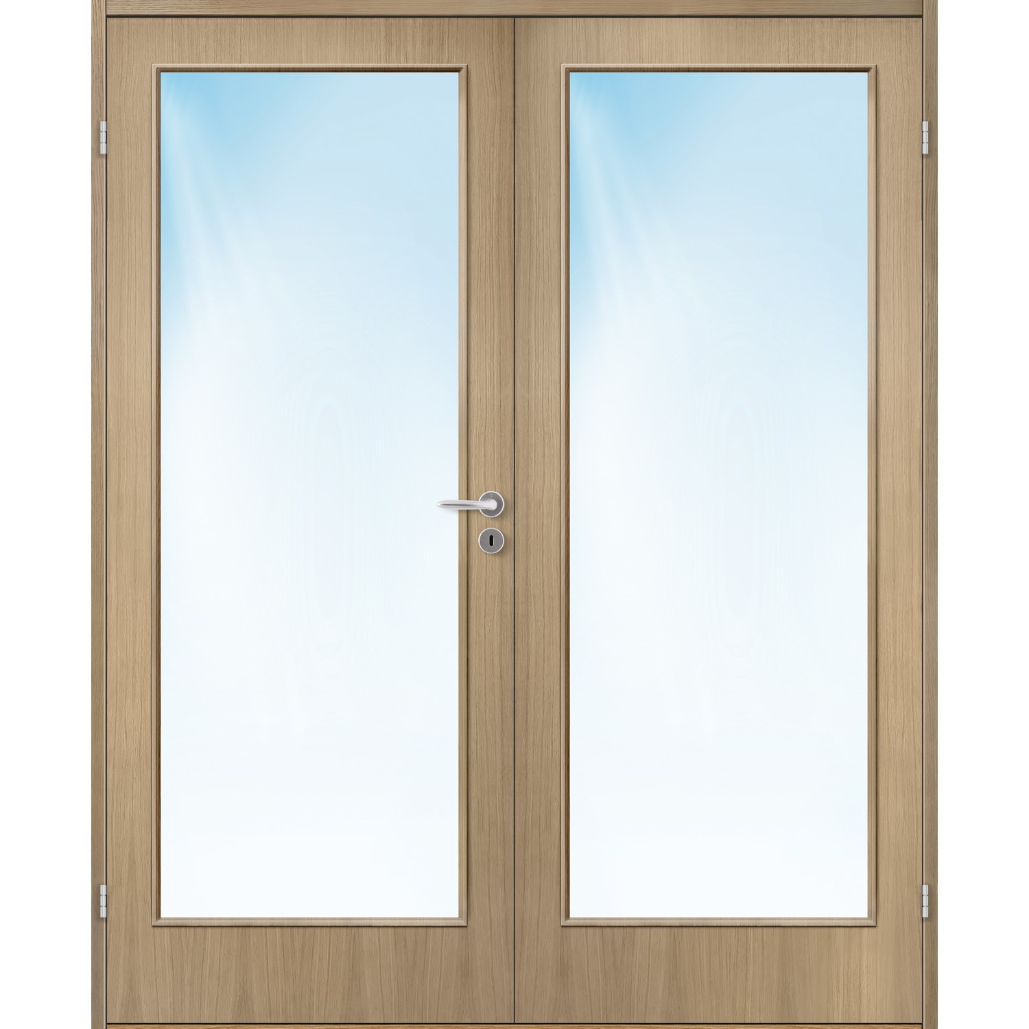 Tofløyet Bygg1 Sans FW Finer Eik Klart Glass Hvitlasert