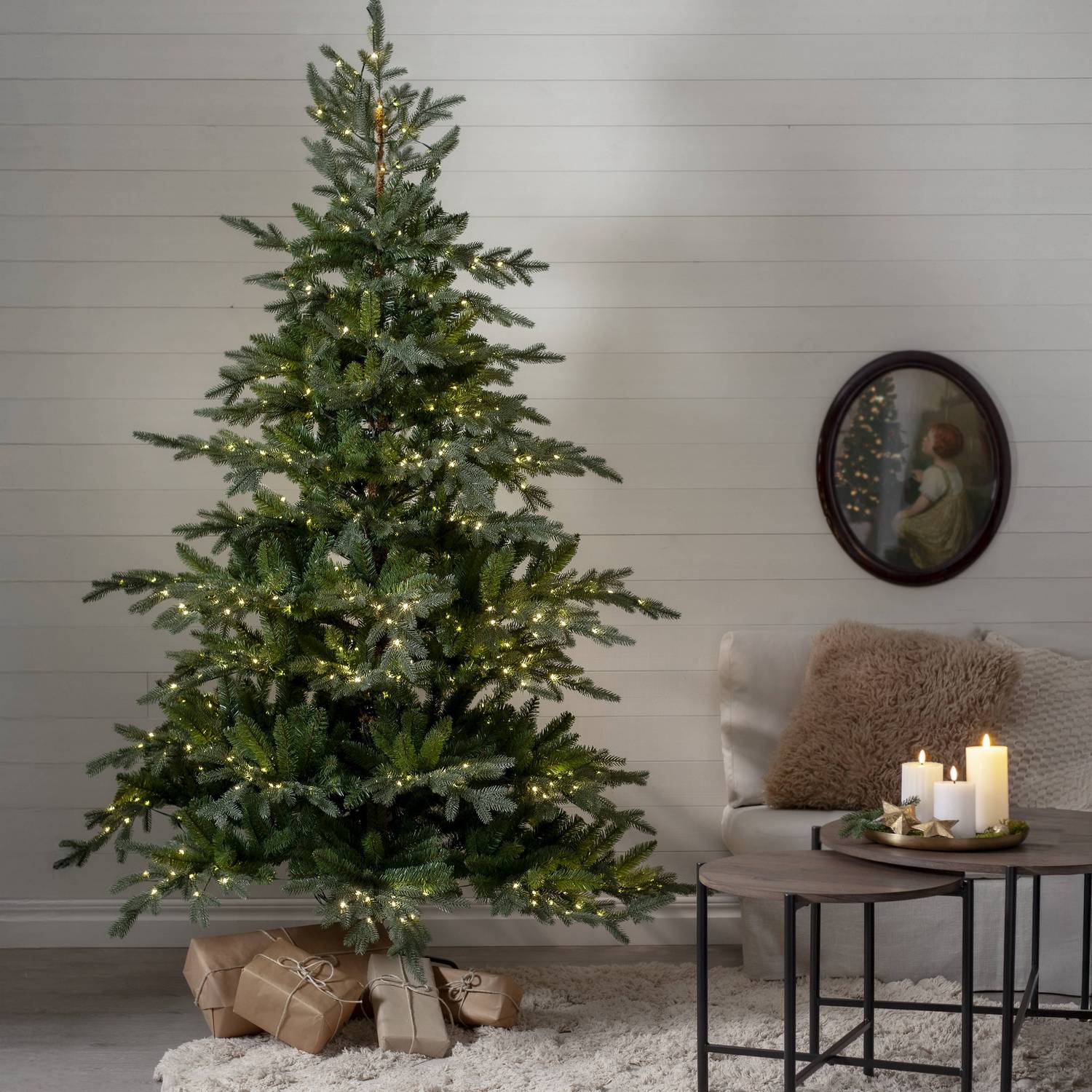 Juletre Star Trading Brekstad Kunstig 210 cm med LED 800 Lys