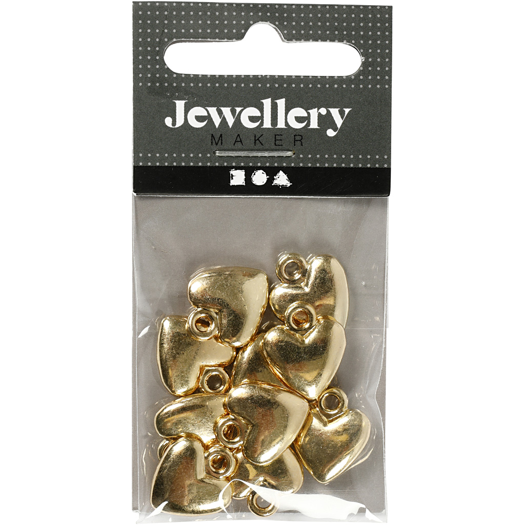 Hjerter Creativ Company 13x15 mm 10-pk