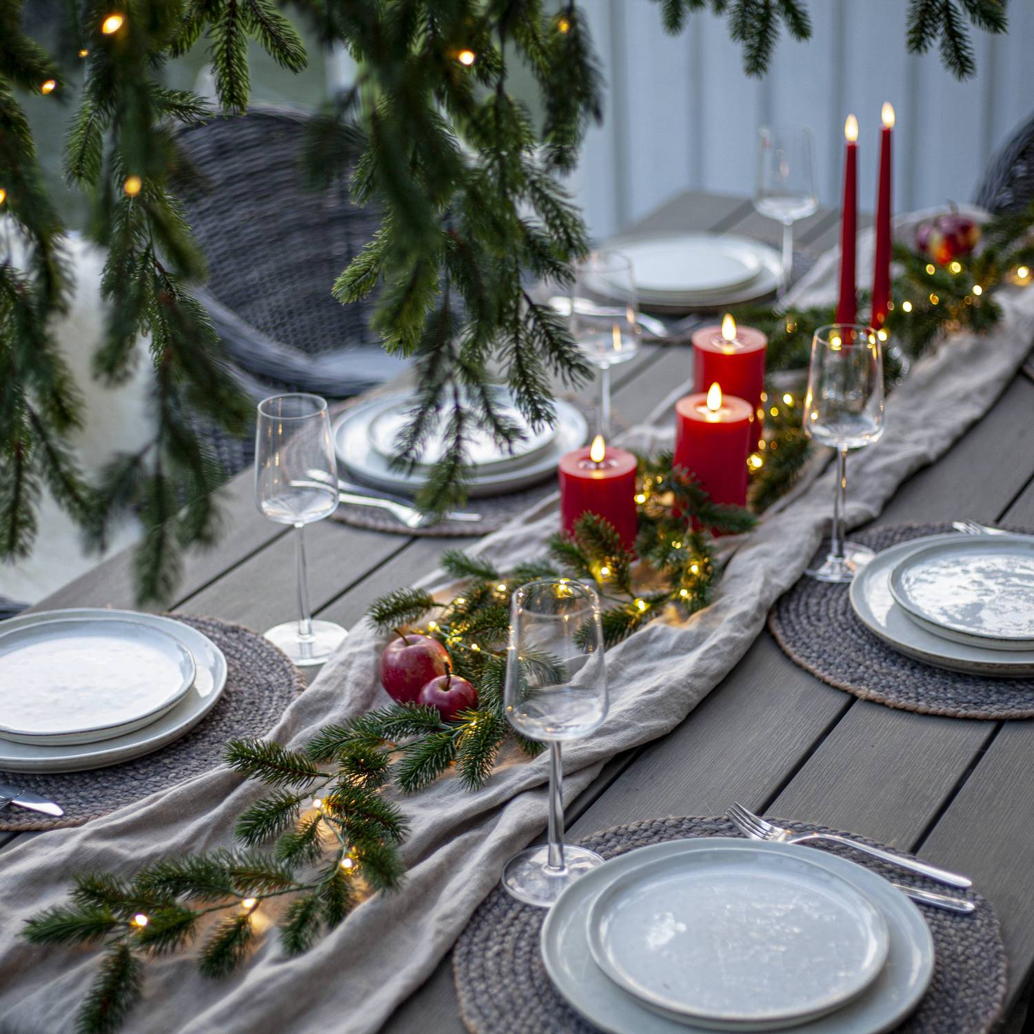 Girlander Star Trading Erna Julepynt Grangirlander 180 cm med LED