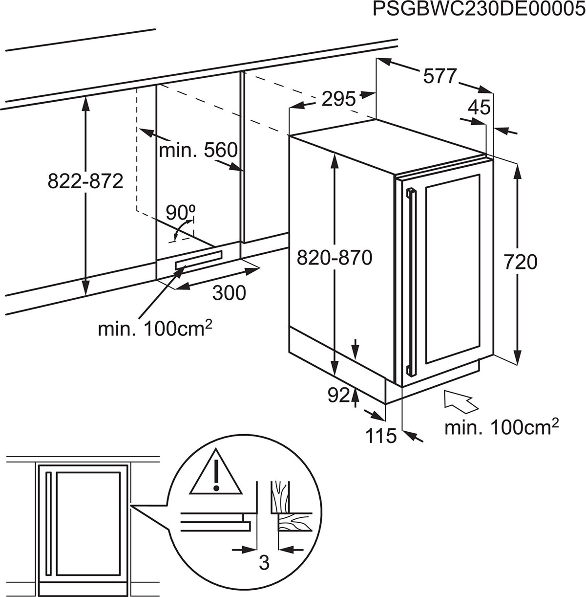 Vinkjøler AEG AWUS020B5B