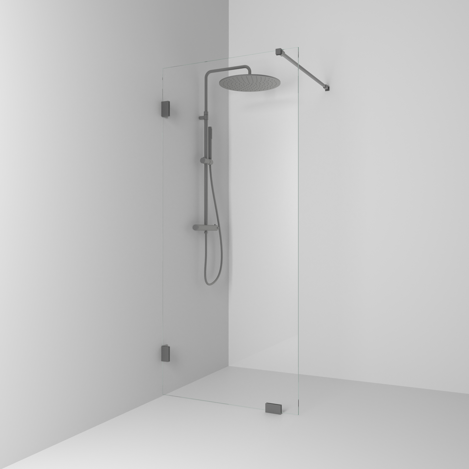 Skärmvägg Svedbergs 180° Rak | badrum - duschar - duschvagg | KakelKungen