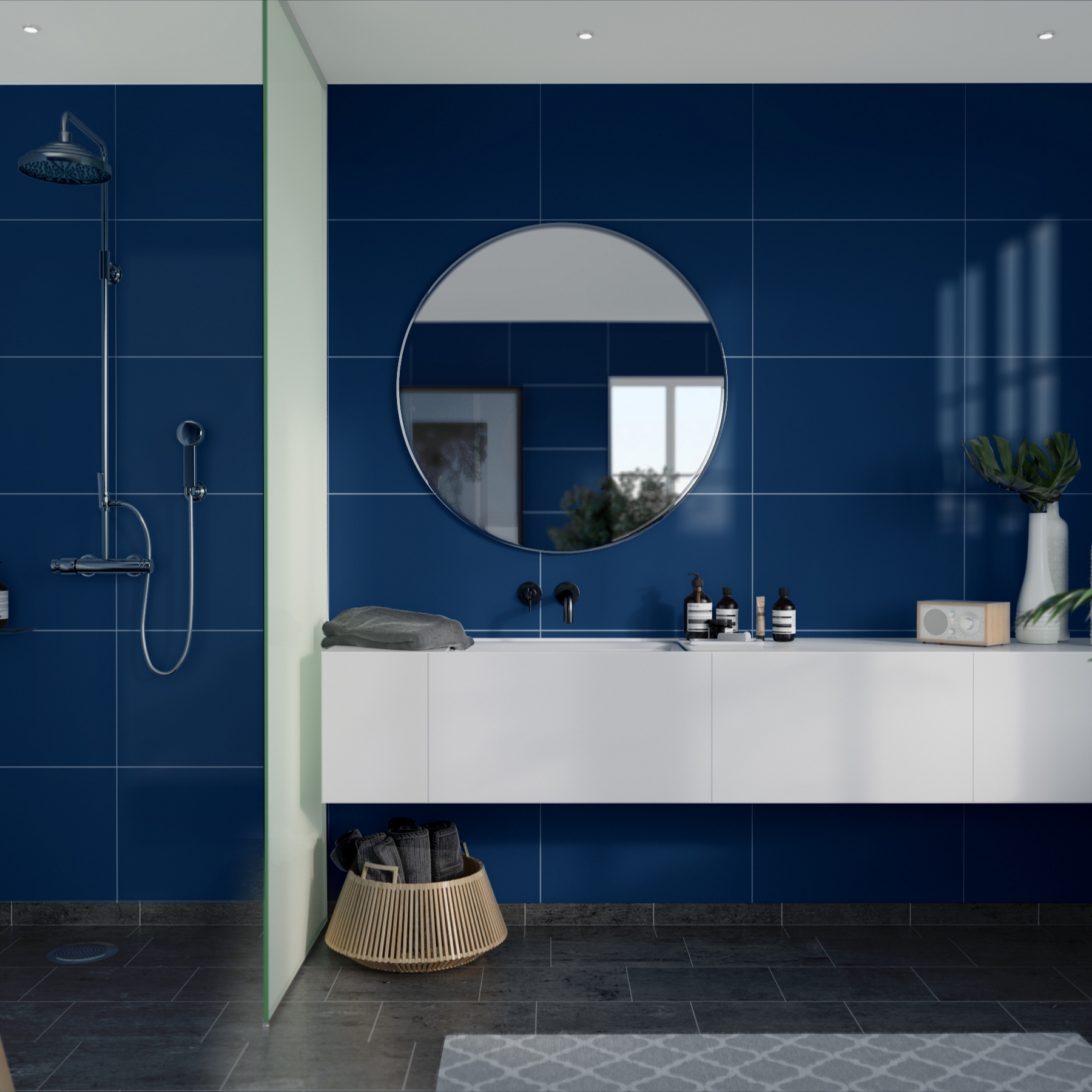 Baderomspanel Fibo 6230-M6040 Midnight Blue