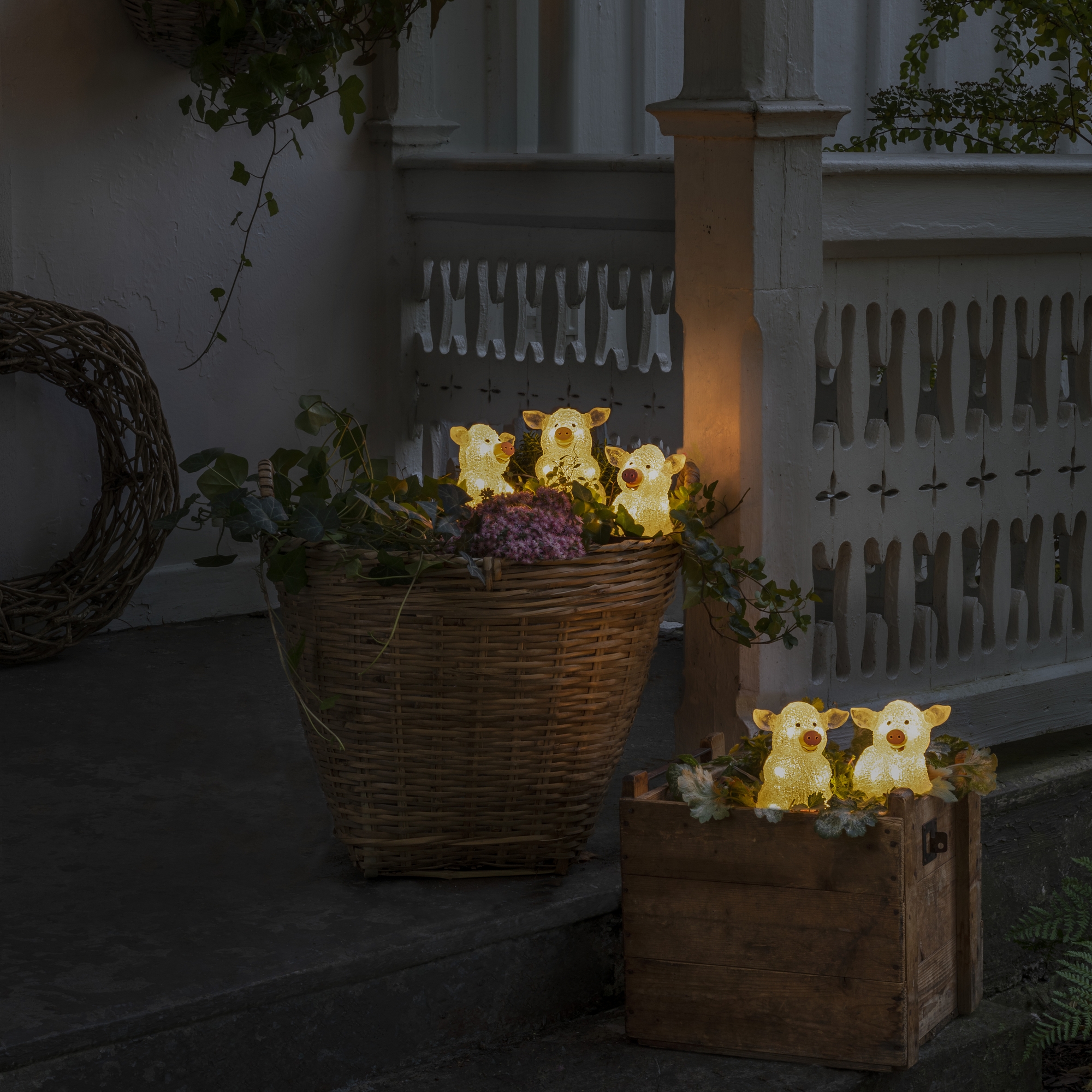 Dekorasjonsbelysning Gnosjö Konstsmide Griser 5 stk 40 LED