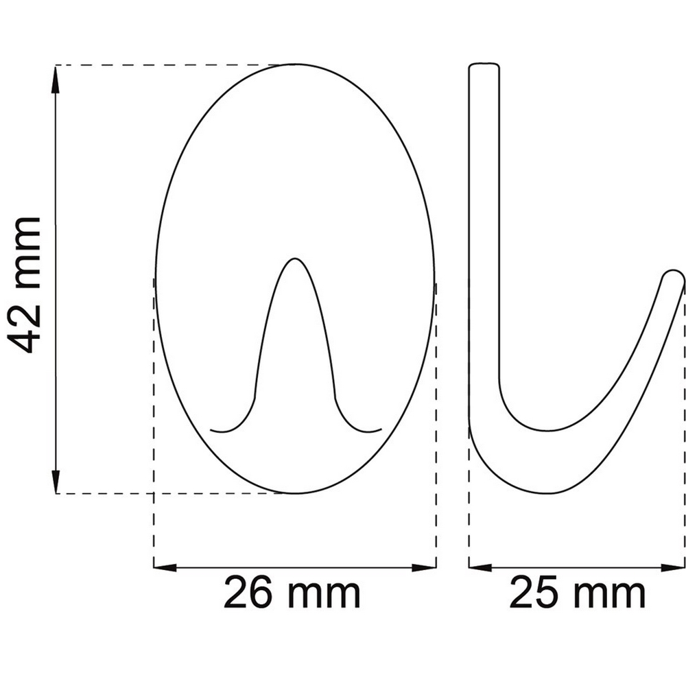 Krok Habo 1041 Hvit Selvheftende