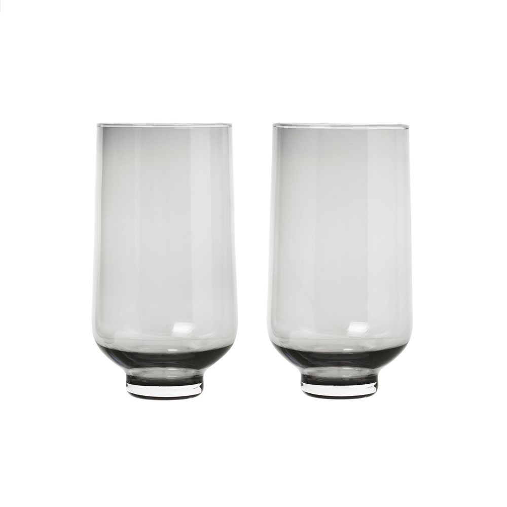Tumblerglas Blomus Flow Höga Smoke 2-pack