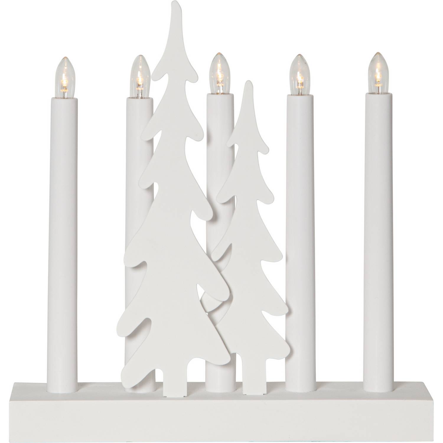 Adventstake Star Trading Skog m. Gran 5 Lys