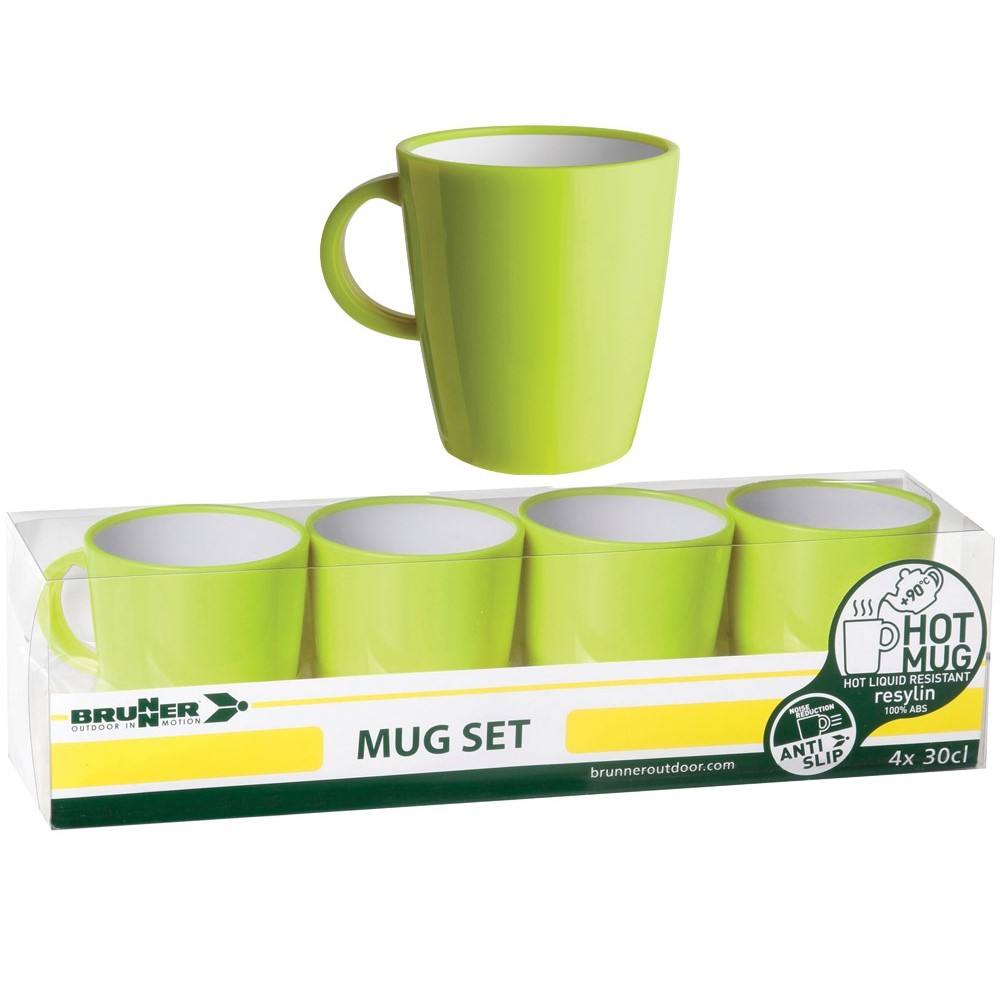 Krus Brunner Hot Mug Space Limegrønn