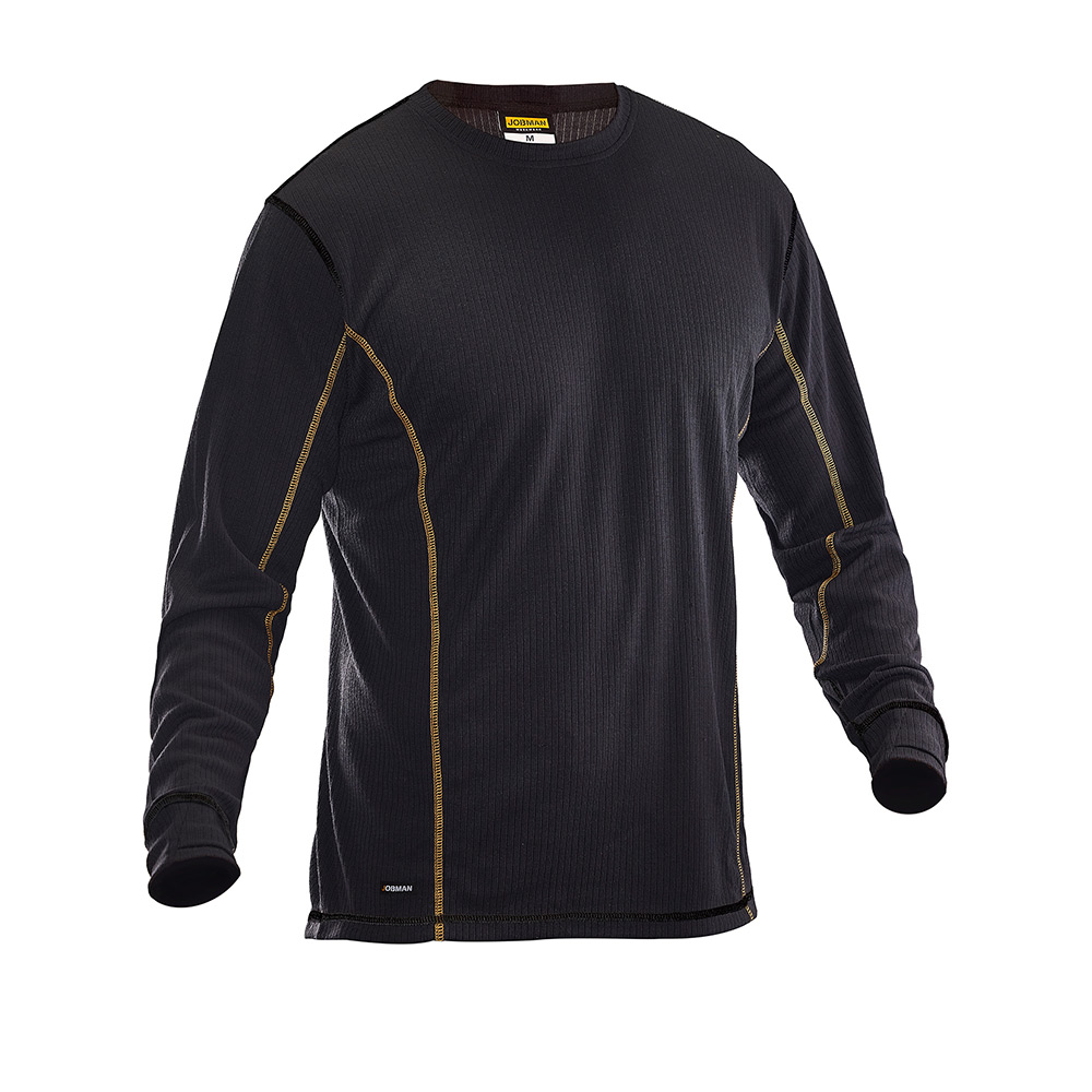 Underställströja Jobman Rundhalsad Svart 5570 Storlek: XXL,