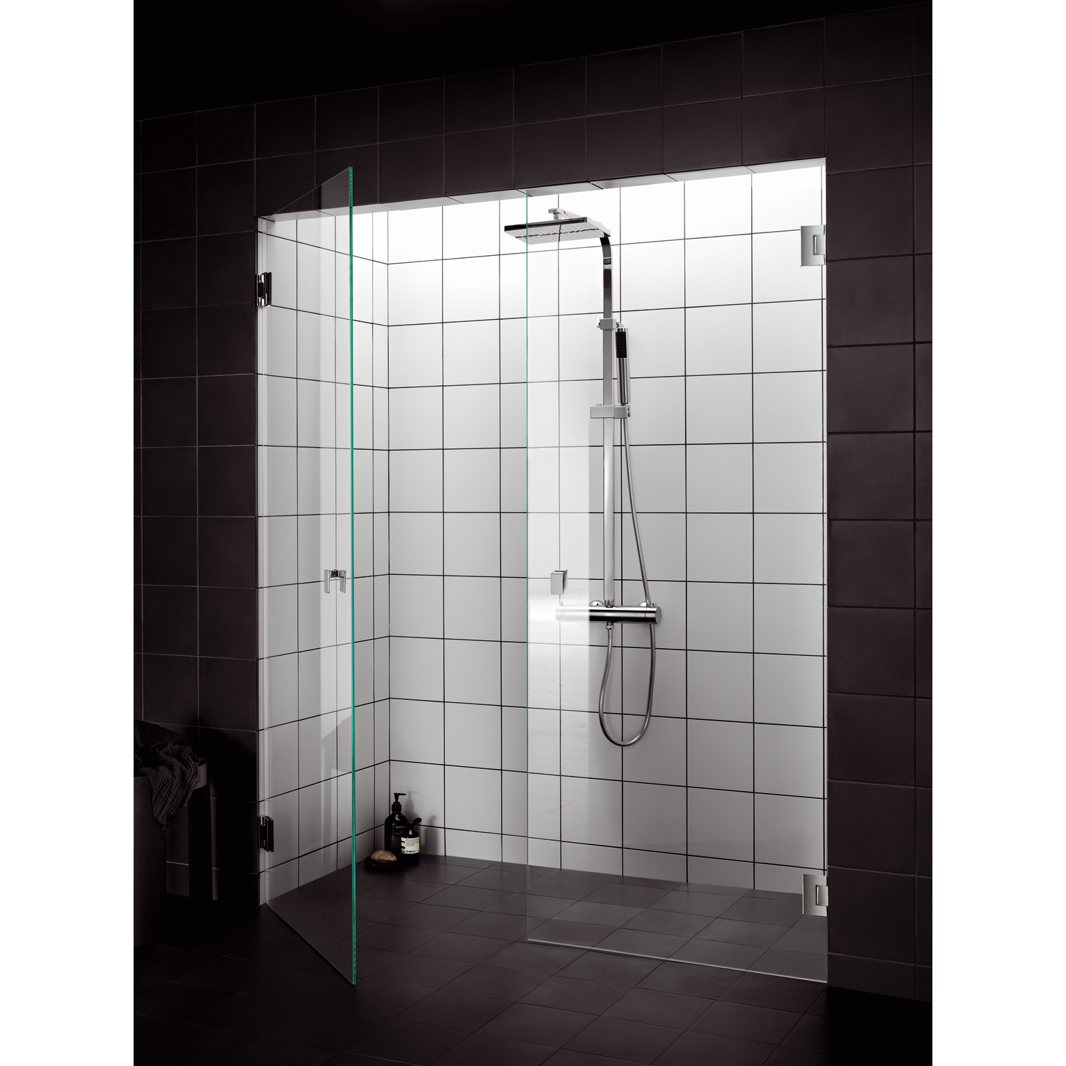 Duschdörr Svedbergs 180° Rak Dubbel