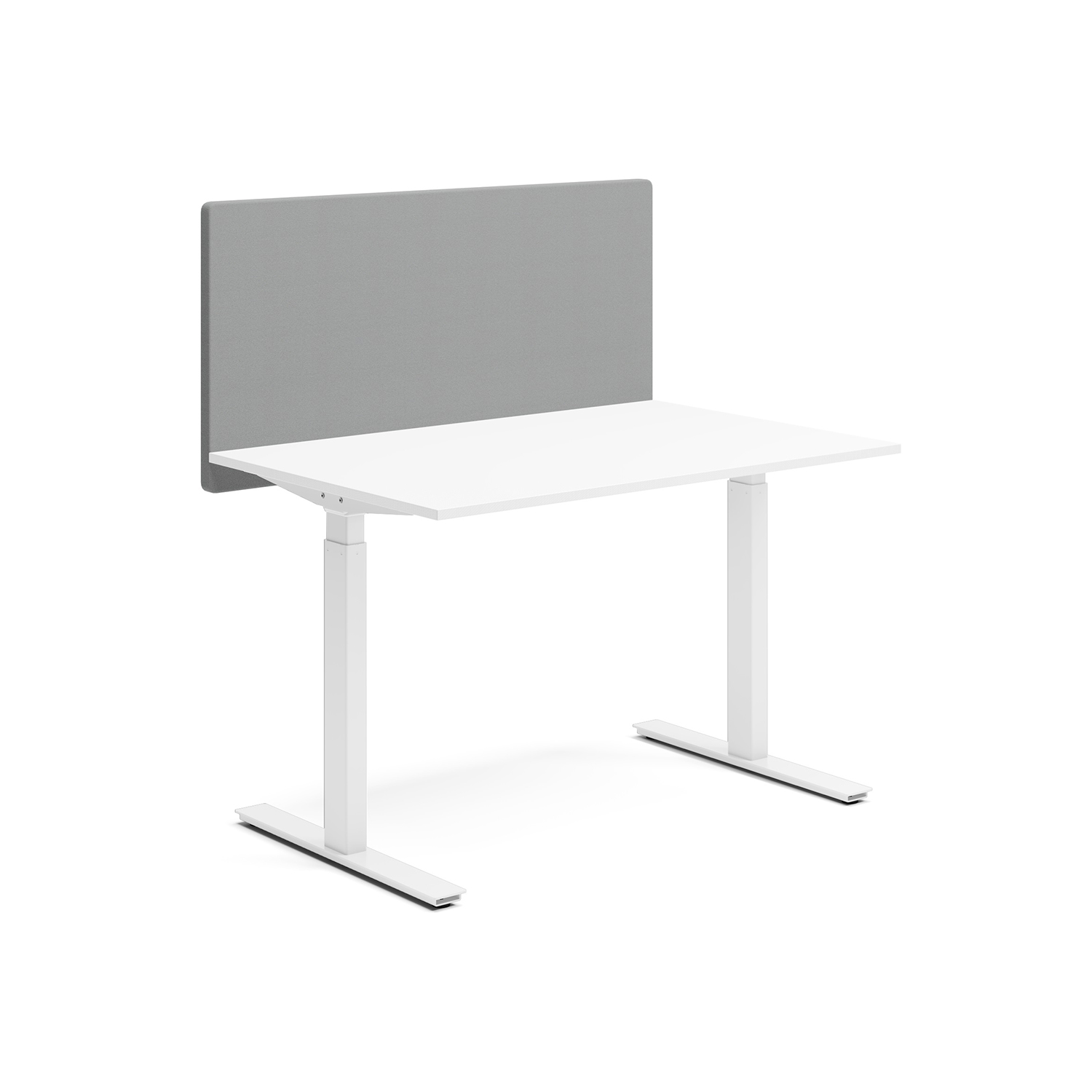 Bordsskärm Lanab Group Alma Grå/Vit, 120x60 cm