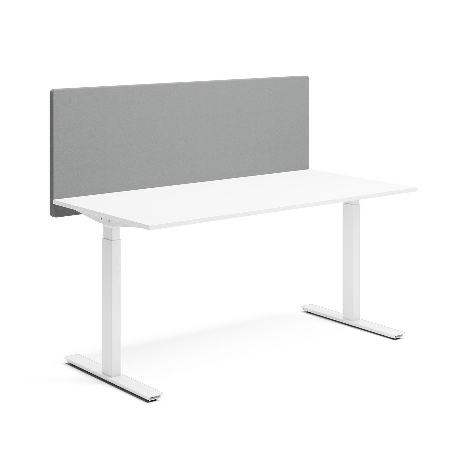 Bordsskärm Lanab Group Alma Grå/Silver, 160x60 cm