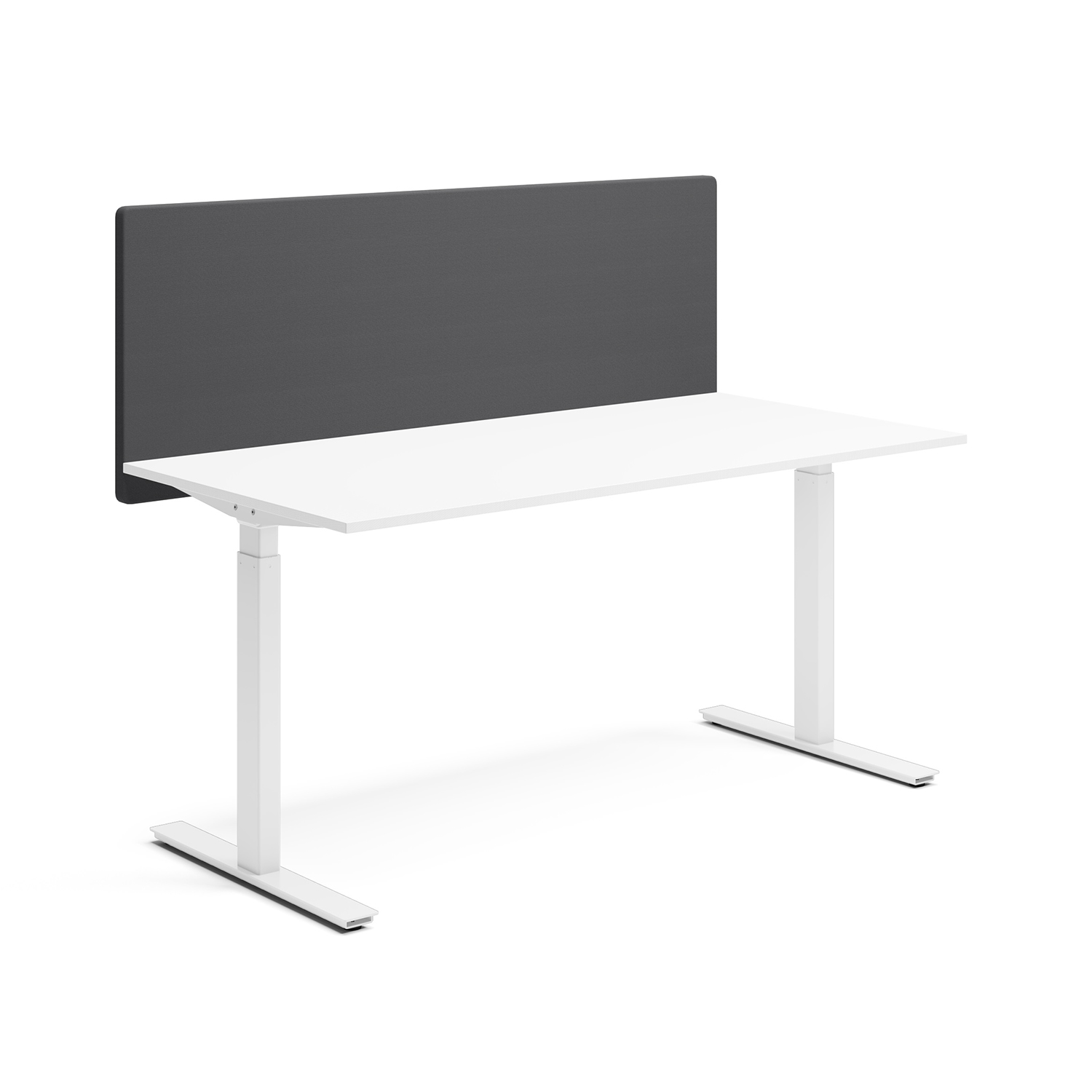 Bordsskärm Lanab Group Alma Svart/Silver, 160x60 cm