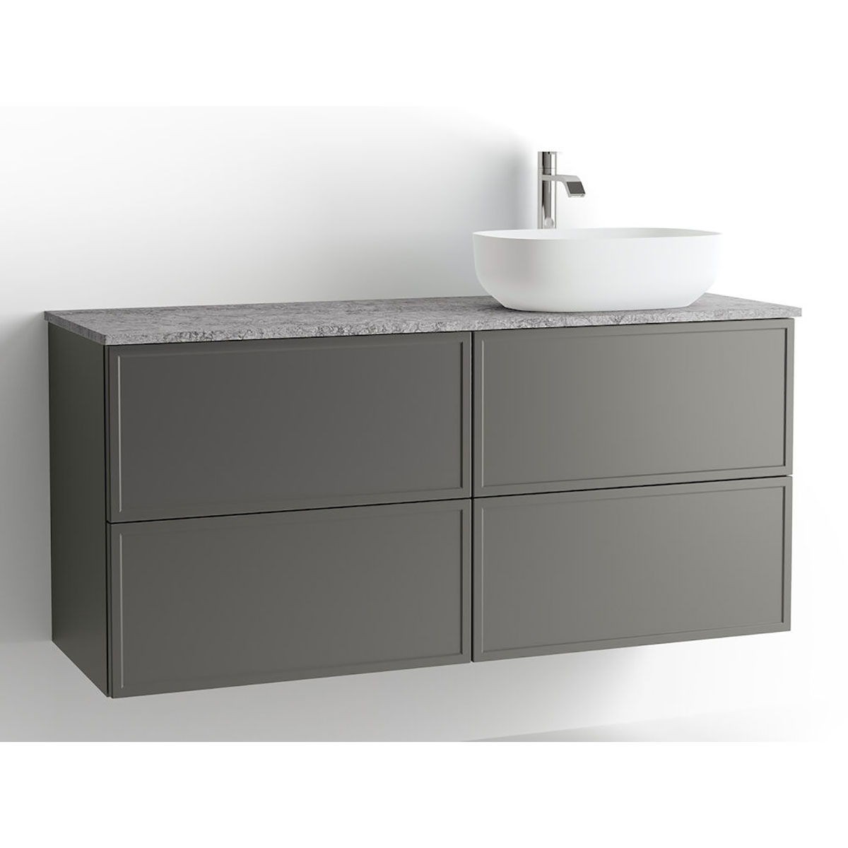 Tvättställsskåp Vedum Mezzo 1200 med 4 Lådor | badrum - badrumsmobler - tvattstallsskap-och-kommod | KakelKungen