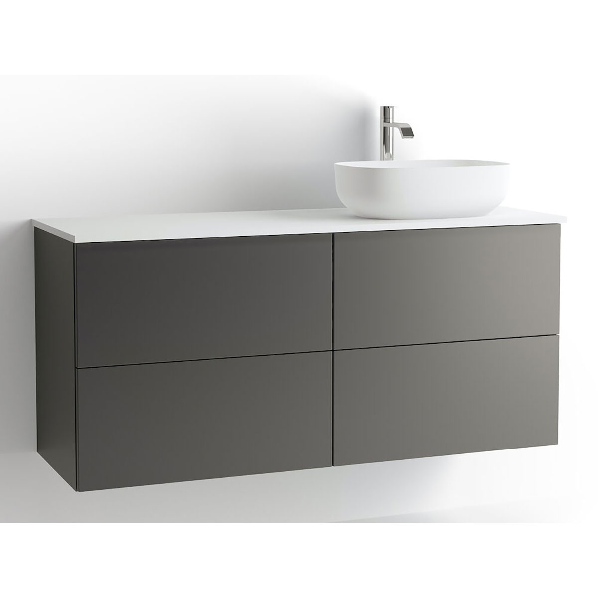 Tvättställsskåp Vedum Mezzo 1200 med 4 Lådor | badrum - badrumsmobler - tvattstallsskap-och-kommod | KakelKungen