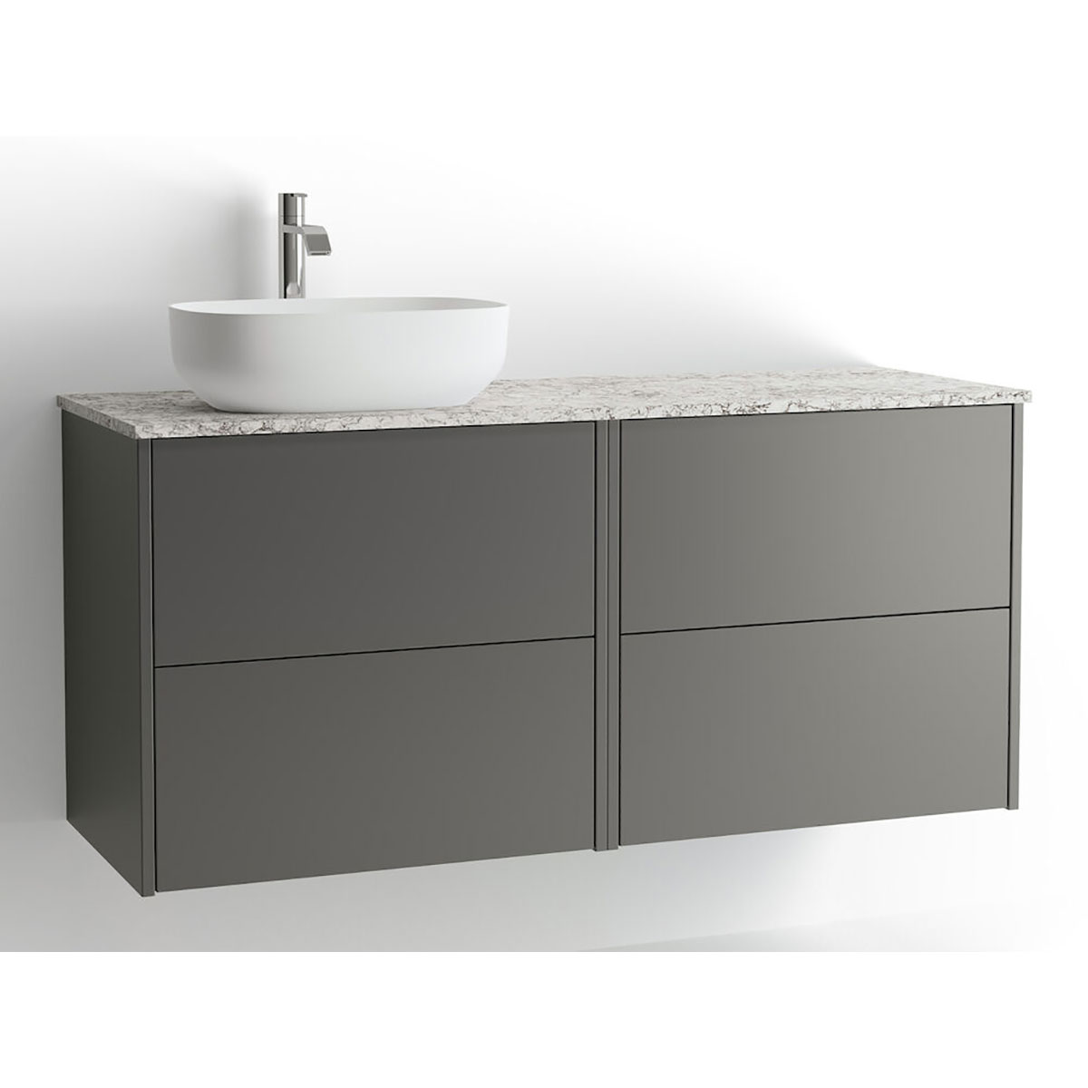 Tvättställsskåp Vedum Mezzo Frame 1200 med 4 Lådor | badrum - badrumsmobler - tvattstallsskap-och-kommod | KakelKungen