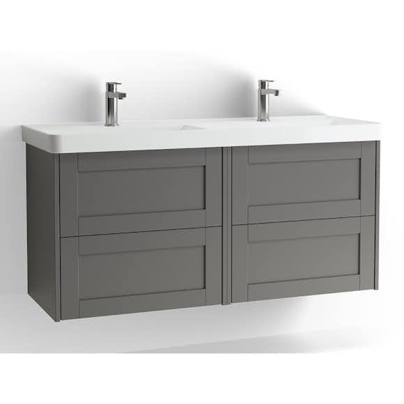 Tvättställsskåp Vedum Mezzo Frame 1200 Dubbel med 4 Lådor