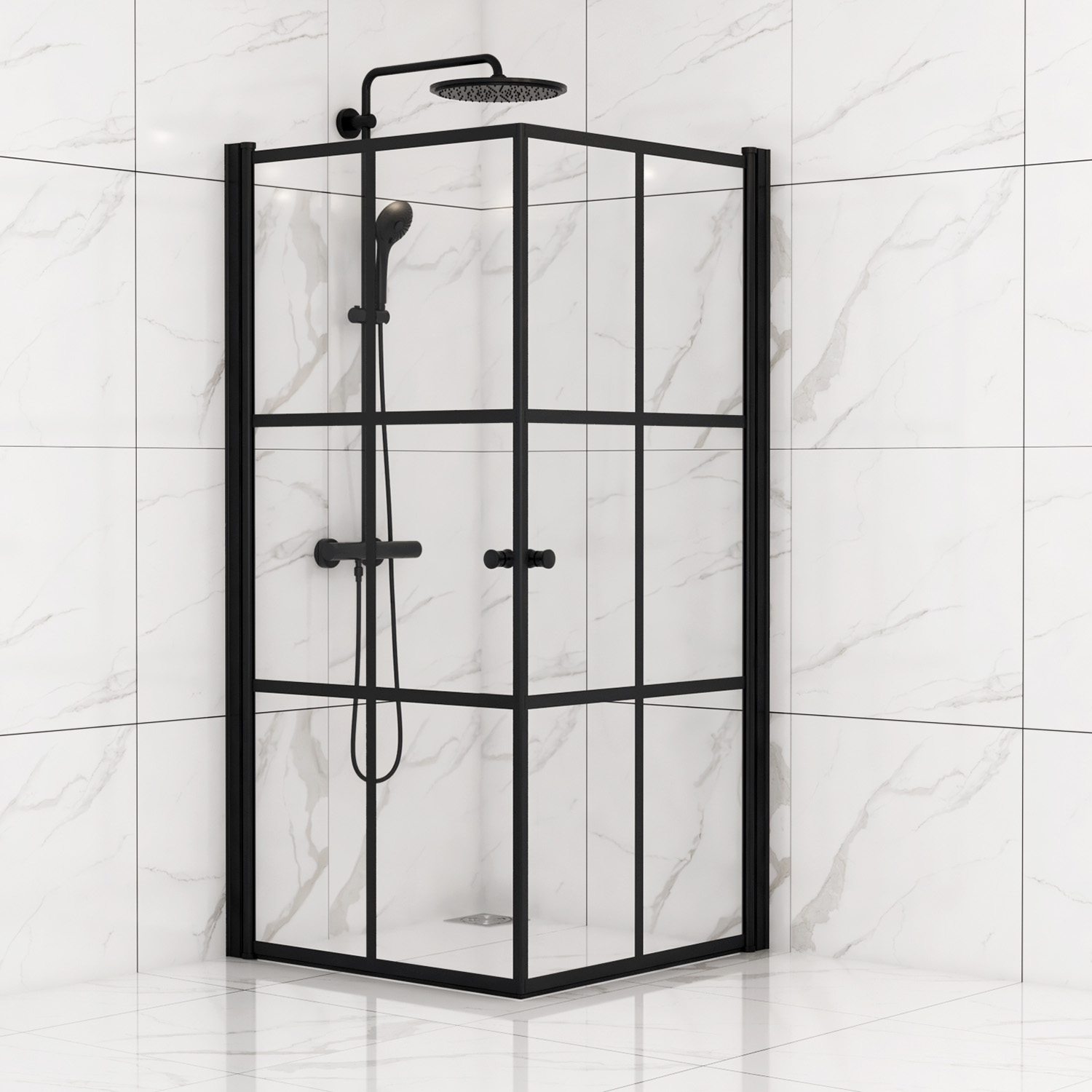 Dusjdører Sunwind Tiana Black