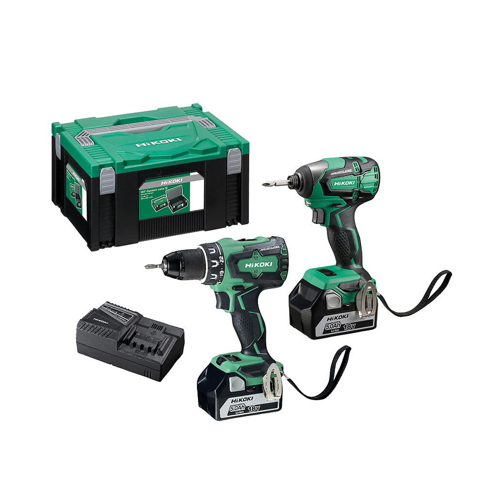 Verktygspaket Hikoki Power Tools KC18DBSL 18V Med Batteri