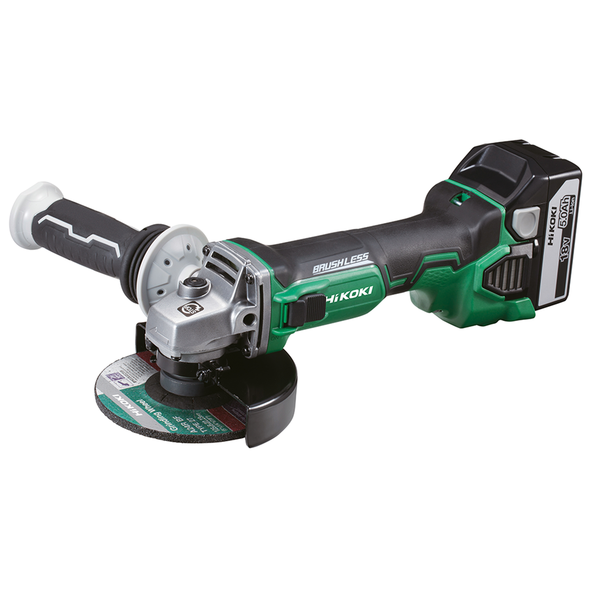 Vinkelslip Hikoki Power Tools G18DBBVL 18 V 5,0 Ah Med Batteri