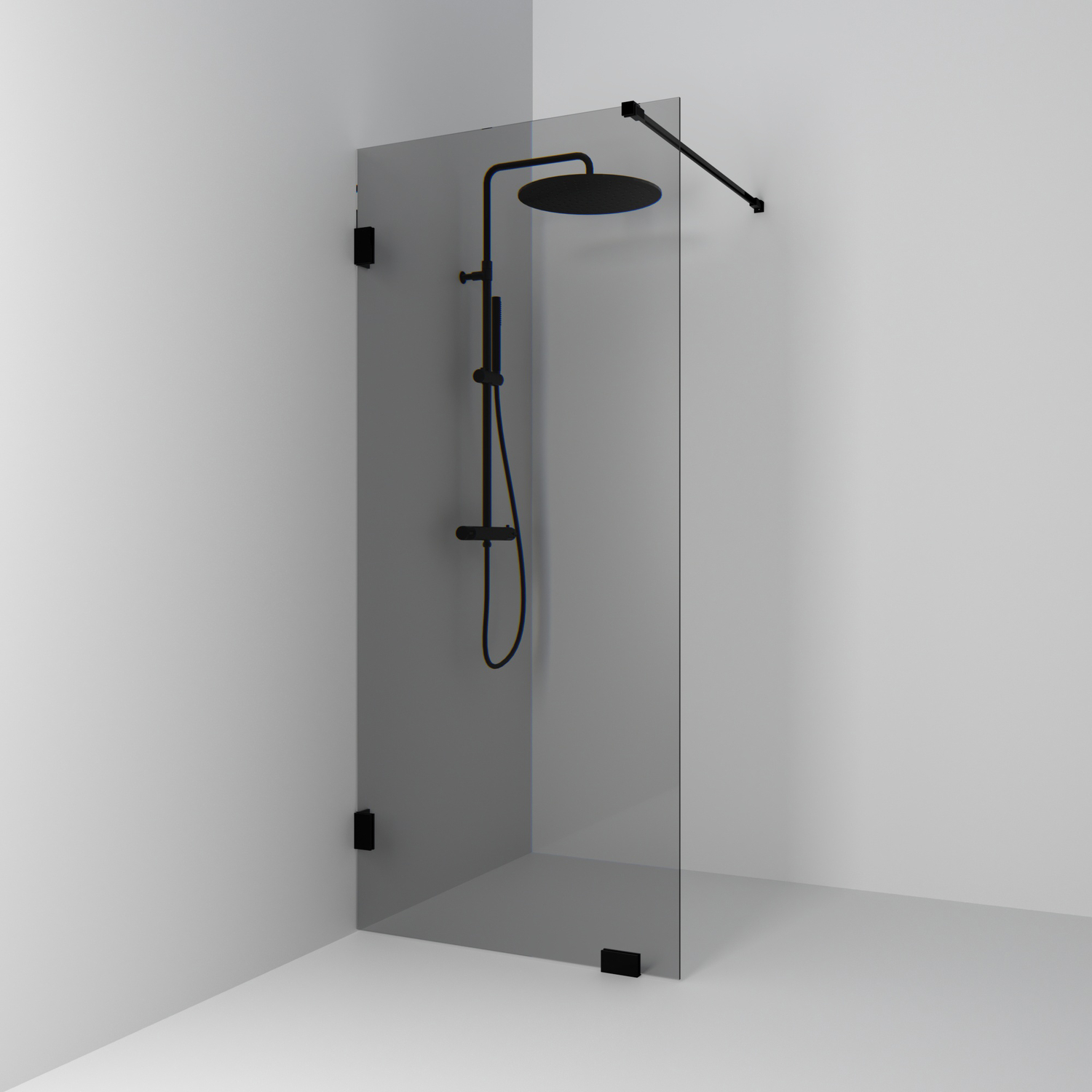 Skärmvägg Svedbergs 180° Rak | badrum - duschar - duschvagg | KakelKungen