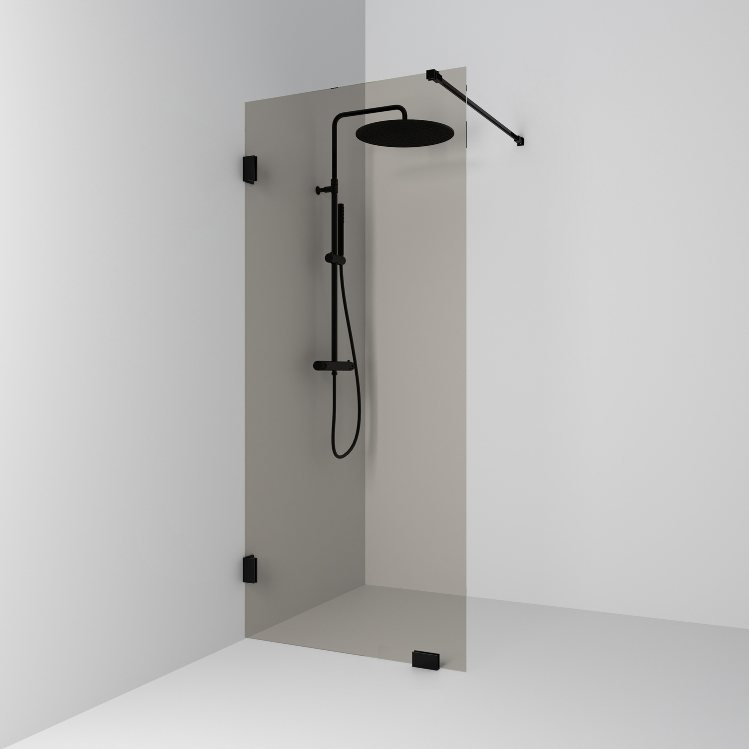 Skärmvägg Svedbergs 180° Rak | badrum - duschar - duschvagg | KakelKungen
