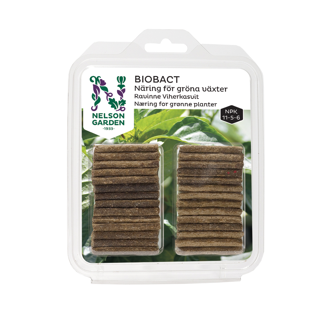 Biobact näringspinne Nelson Garden Grön 28-pack