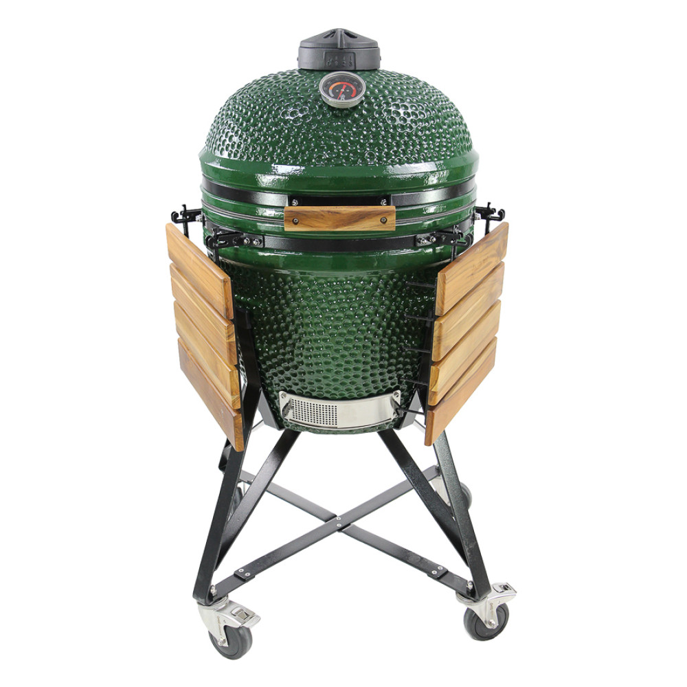 Kamadogrill Kamado Sumo Midi 21" Grønn, Kullgrill med Grillrist