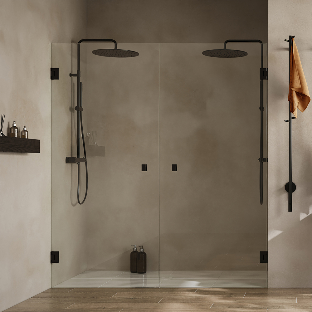 Duschdörr Svedbergs 180° Rak Dubbel