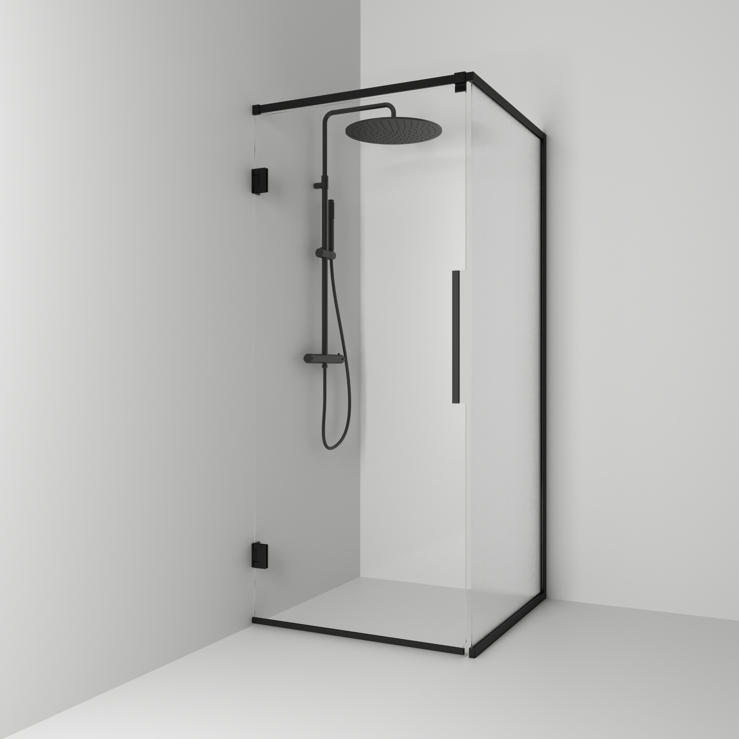 Duschhörn Svedbergs Langfoss Kombi 200 med Linjeglas | badrum - duschar - duschhorn | KakelKungen