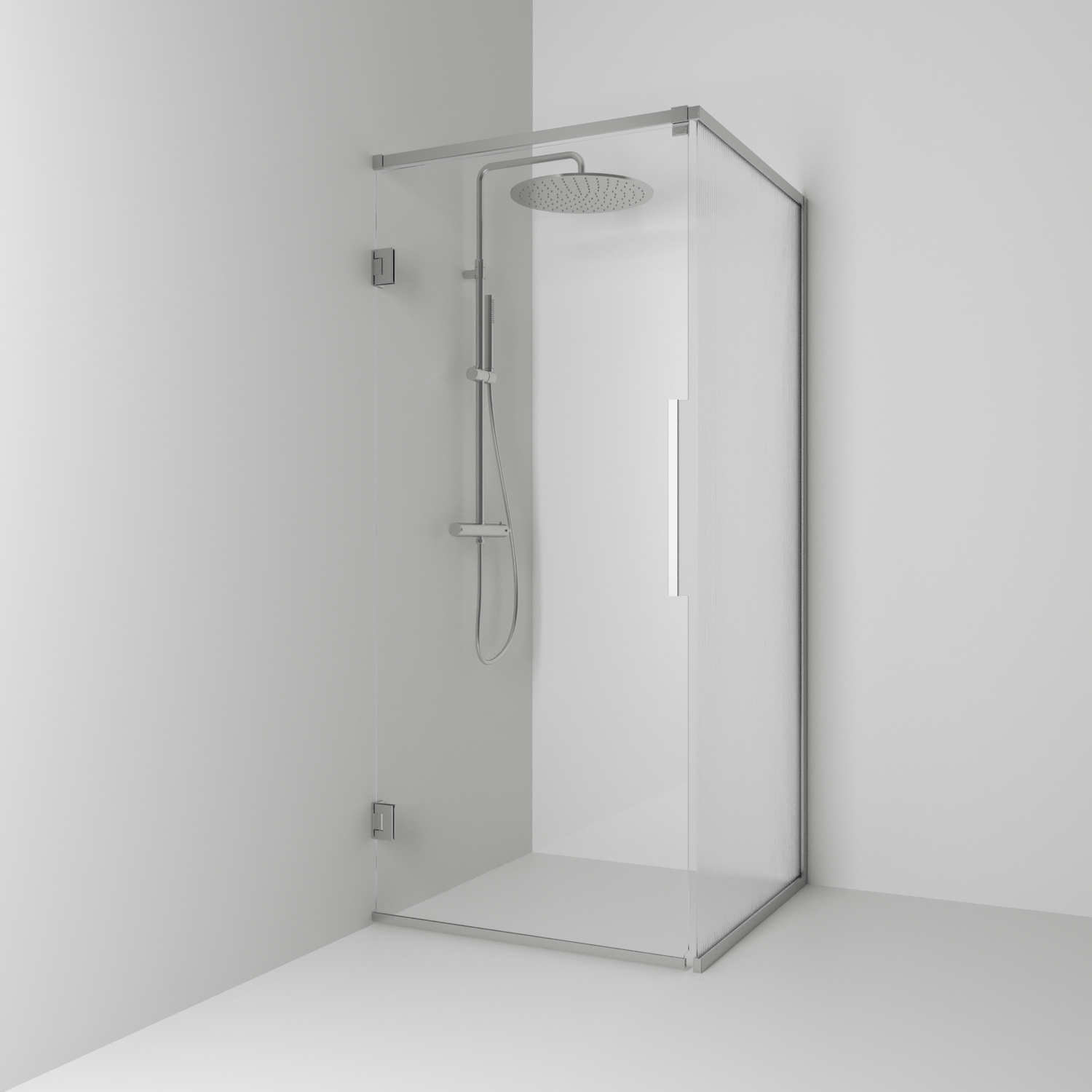 Duschhörn Svedbergs Langfoss Kombi 200 med Linjeglas | badrum - duschar - duschhorn | KakelKungen