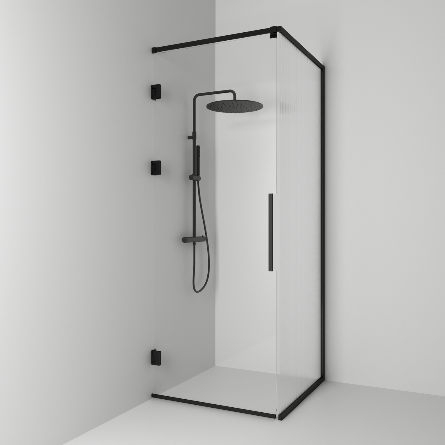 Duschhörn Svedbergs Langfoss Kombi 230 med Linjeglas | badrum - duschar - duschhorn | KakelKungen