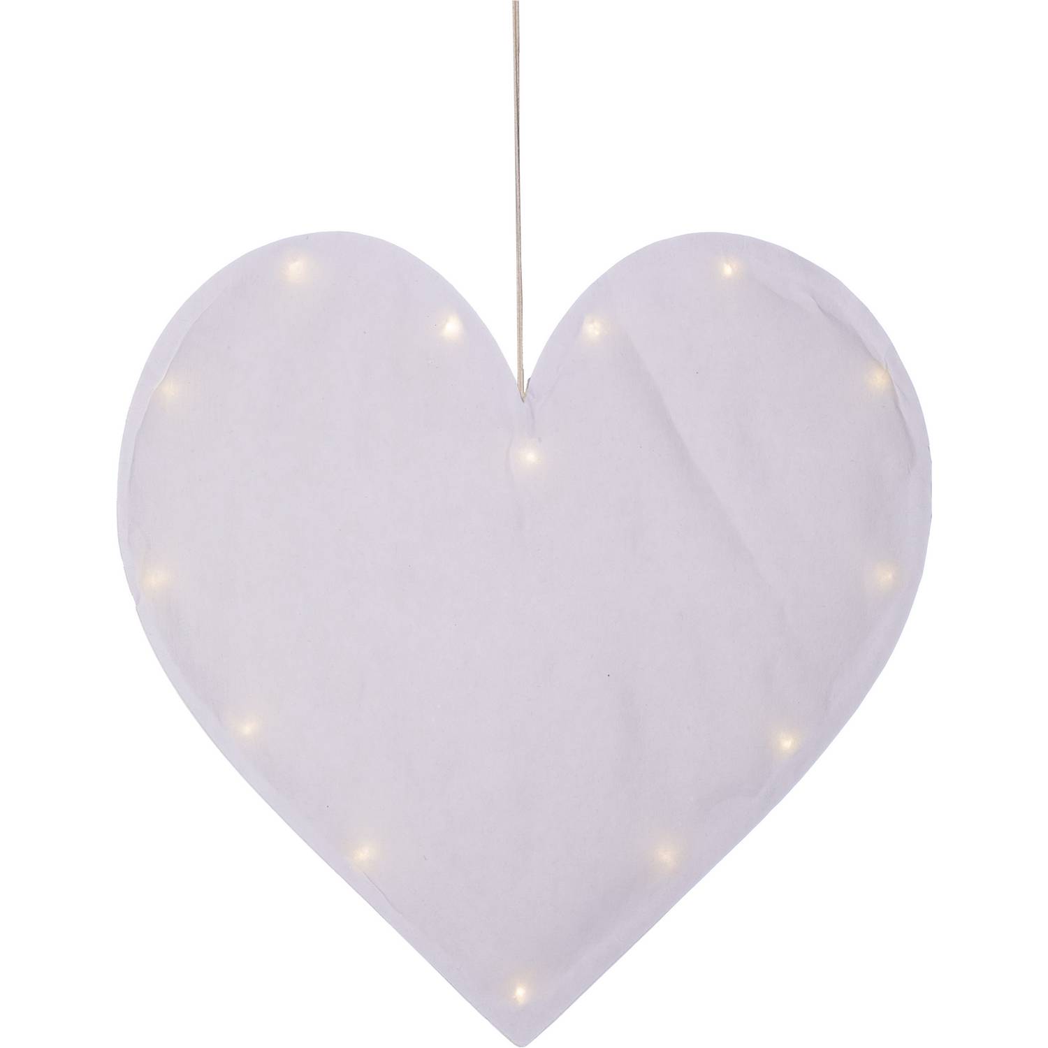 Hengende Dekorasjon Star Trading Milla Hjerte med LED