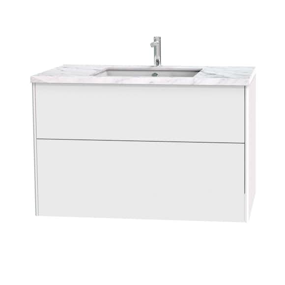 Tvättställsskåp Miller Badrum Brooklyn 100 med Lådor för Bänkskiva