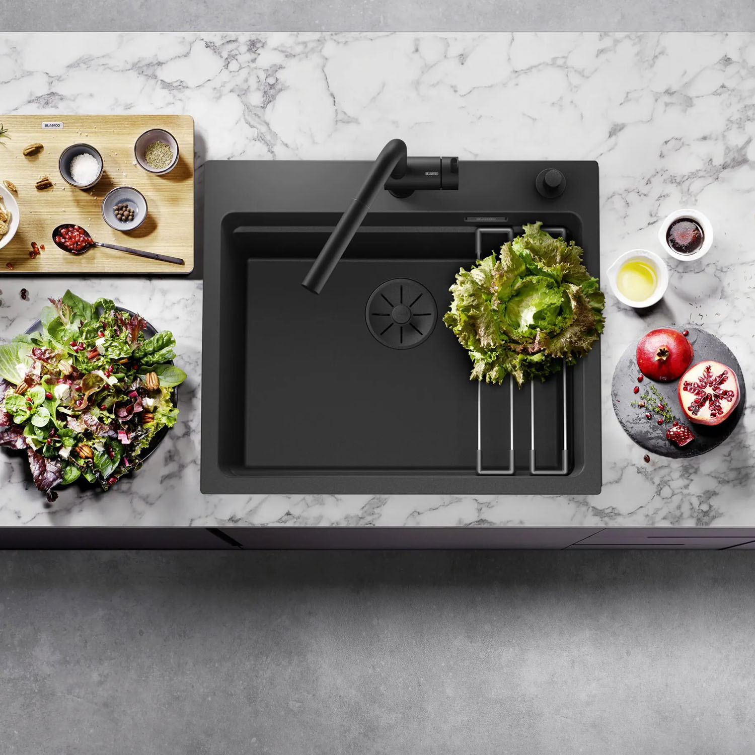 Kjøkkenvask Blanco Etagon 6 Silgranitt Infino