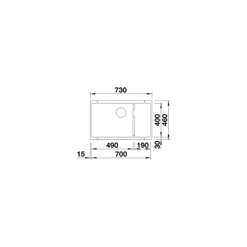 Kjøkkenvask Blanco Subline 700 Level Silgranitt Infino