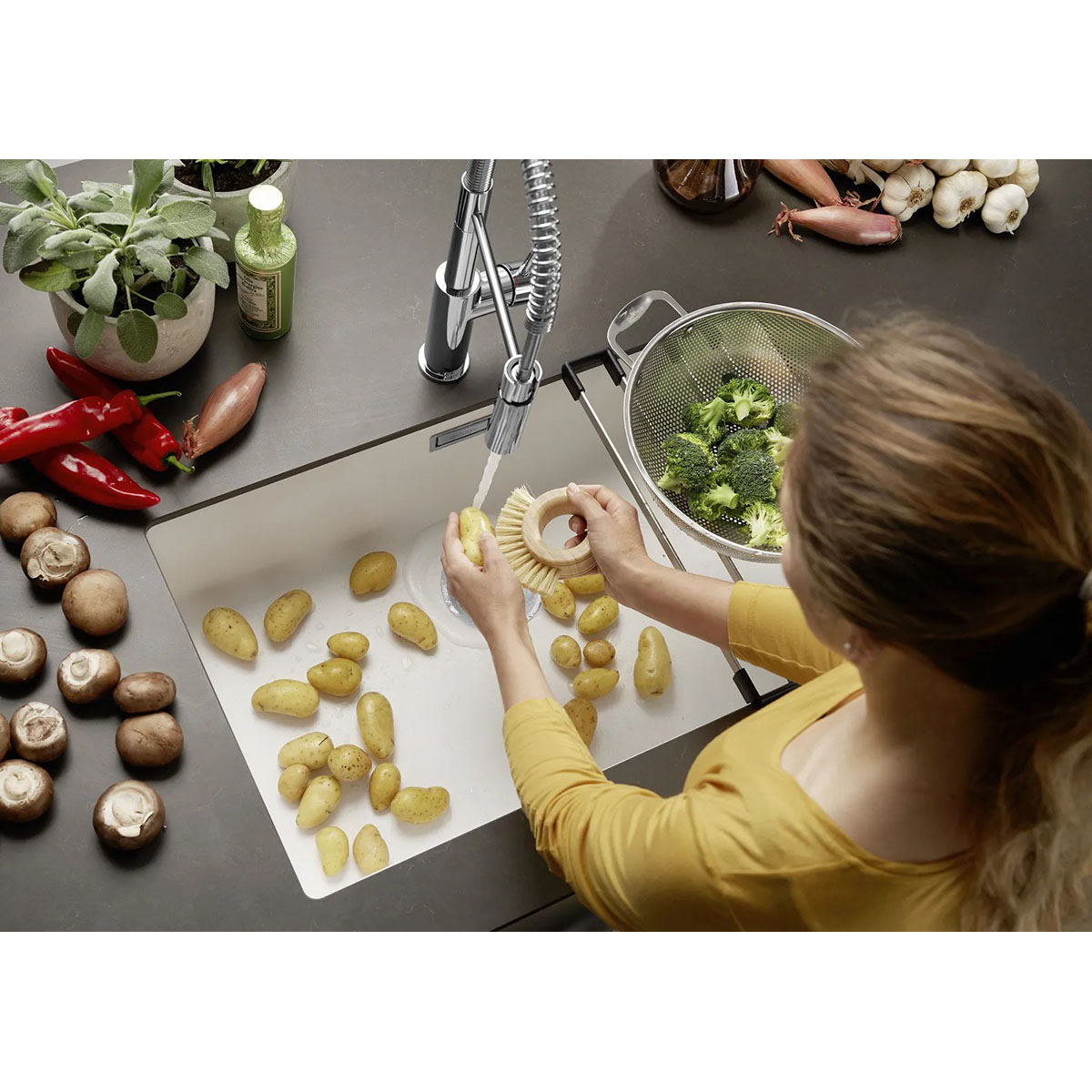 Kjøkkenvask Blanco Subline 700 Silgranitt Infino