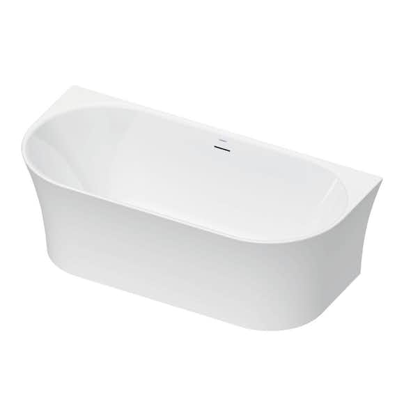 badkar duravit senja för långsida mot vägg