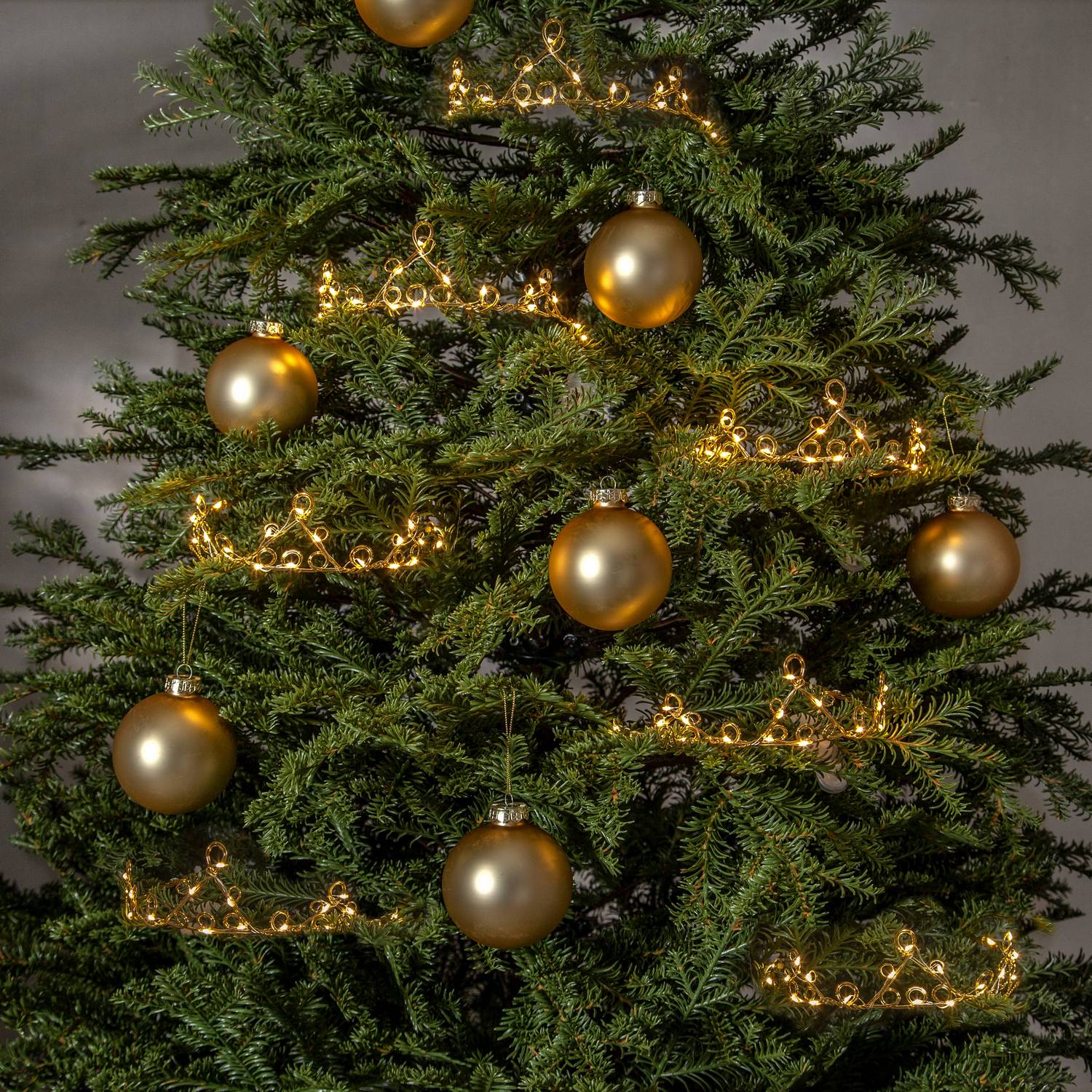 Juledekor Star Trading Diadem med LED Borddekorasjon