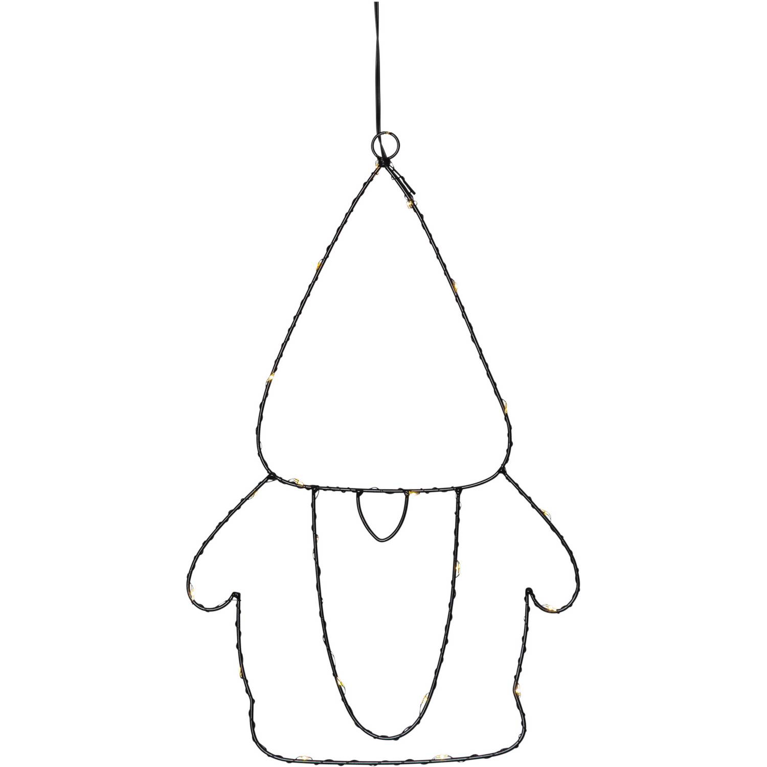 Juledekor Star Trading Santa Nisse med LED