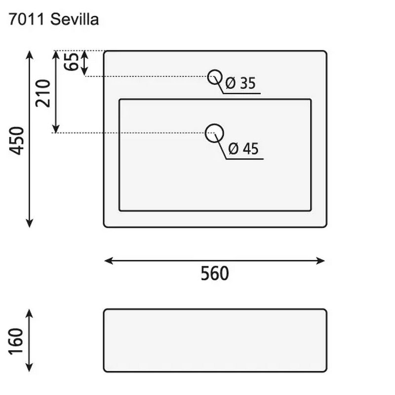 Servant Bathco Sevilla Vegghengt