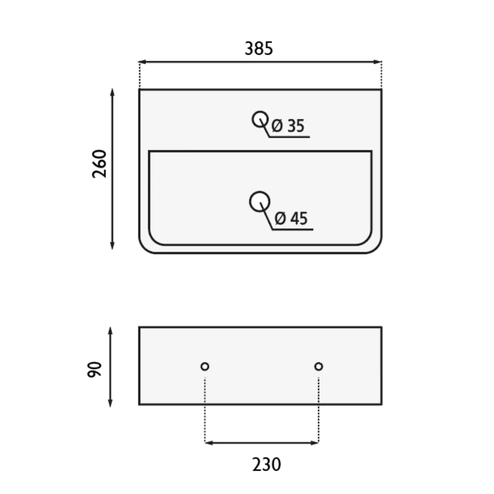 Servant Bathco Zamora Vegghengt