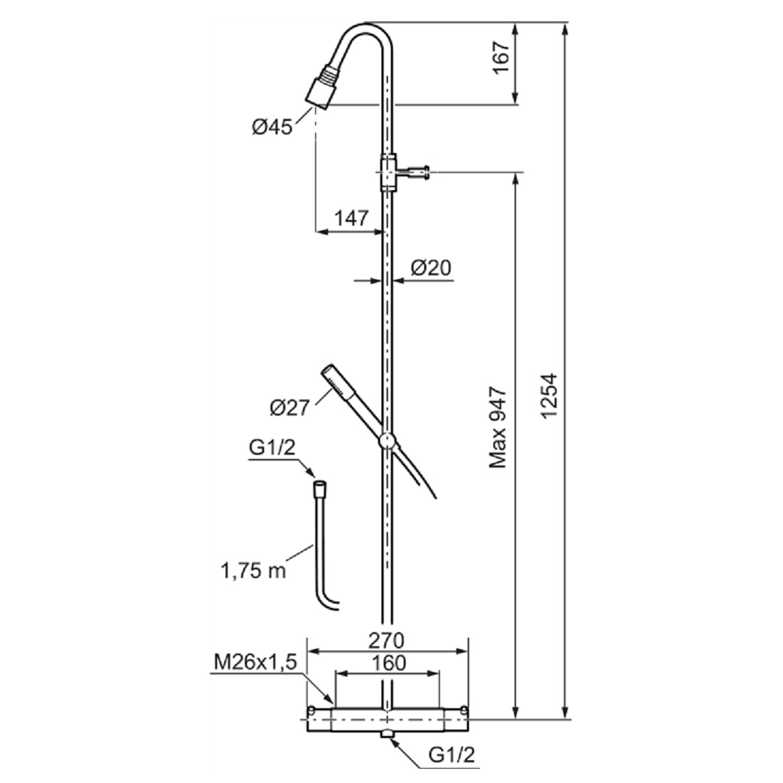 Takduschset Mora Izzy Rustic