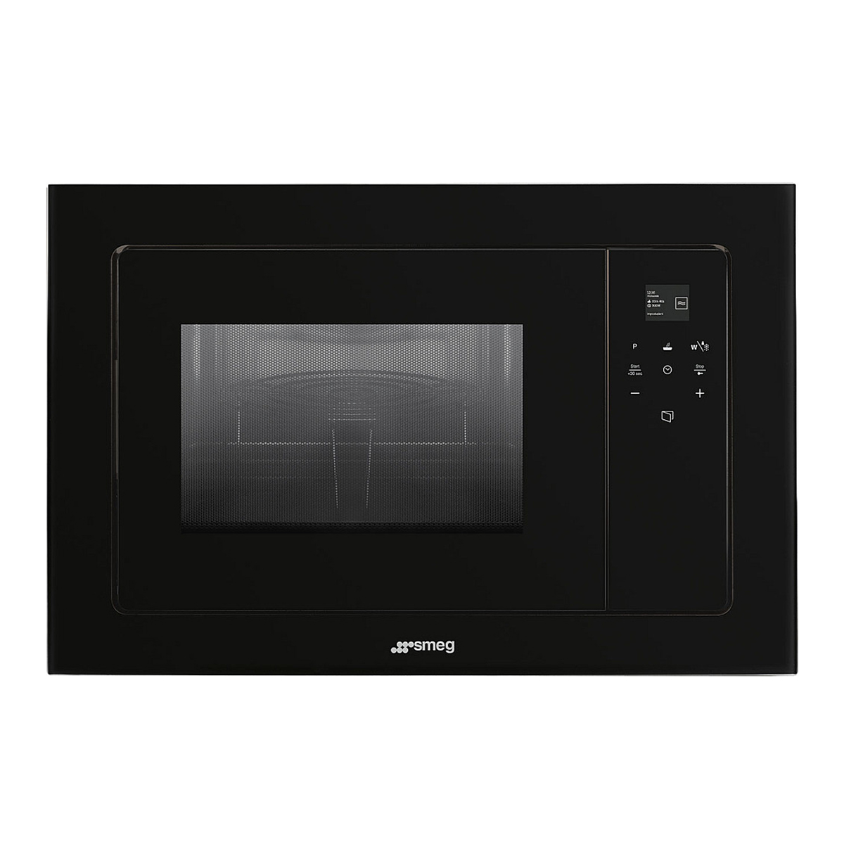 Mikrobølgeovn Smeg FMI120B3 Sort med Grill og Thermoventilasjon