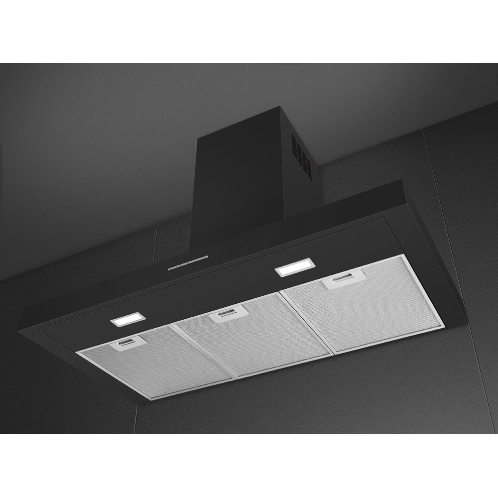 Vegghengt Kjøkkenvifte Smeg KBT900NE Svart Elegant Design