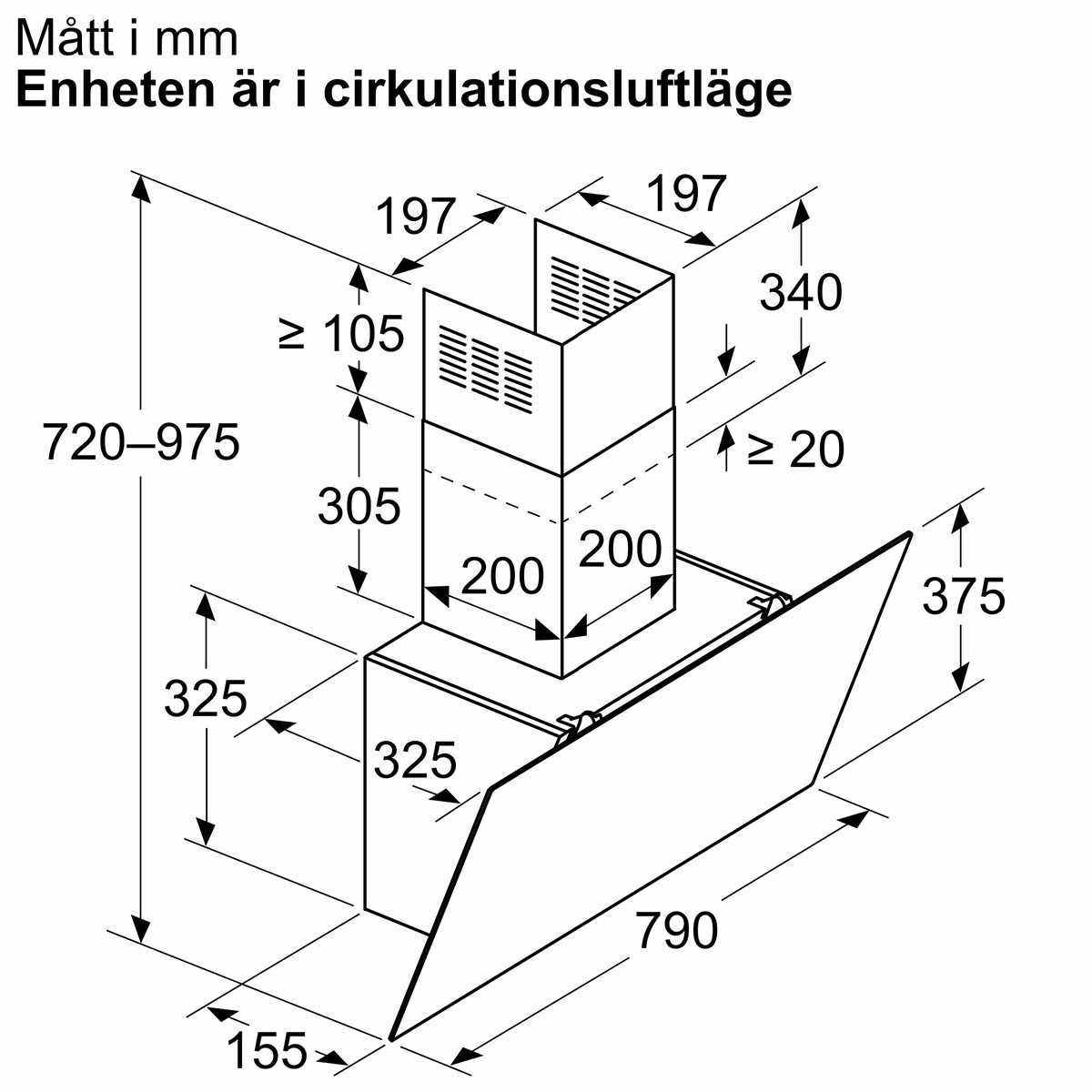 Kjøkkenvifte Bosch Serie 2 DWK