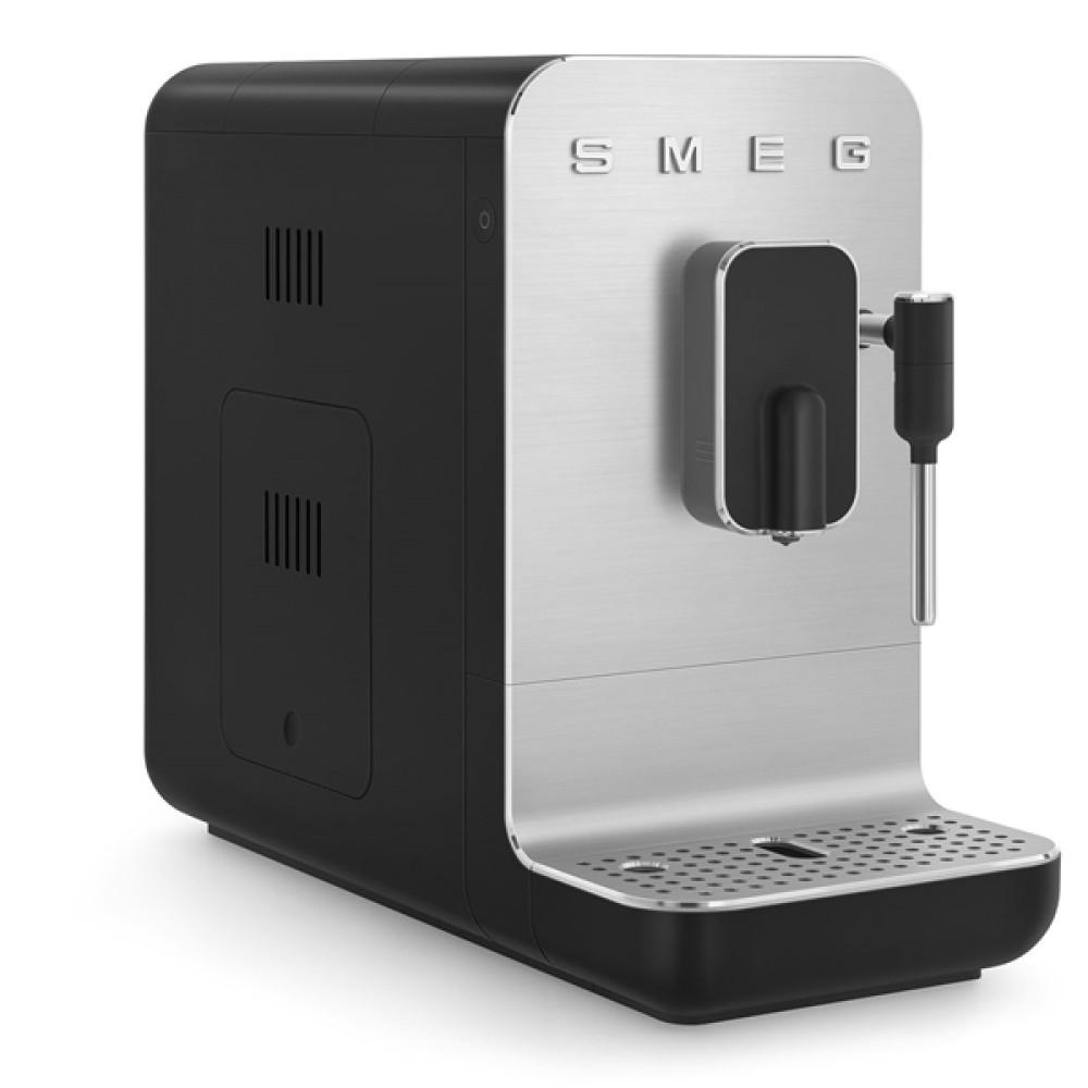 Espressomaskin Smeg BCC12BLMEU Kompakt Design med Innebygd Kaffekvern