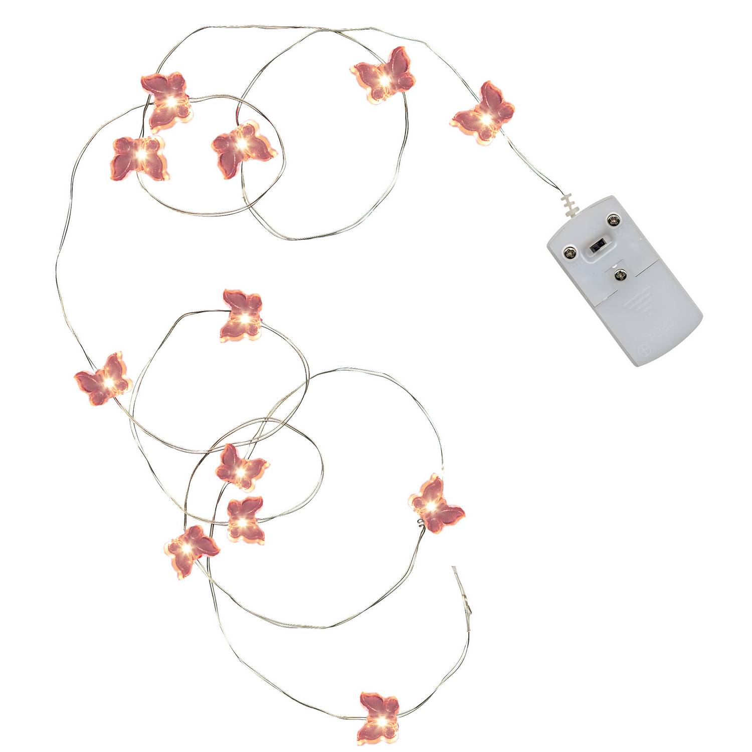 Lyslenke Star Trading Butterfly Batteridrevet LED-lenke